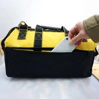 Kelvenix 20 Tool Bag Multi Pocket Hard Base-Pouch Storage Tool Bag in Black | Size: 10000mm x 520mm