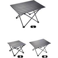 Kelvenix medium Foldable Camping Table Outdoor Portable in Black