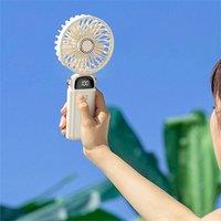Nordara Mini Handheld Fan Portable Fold Desk Cooler Cooling USB in White
