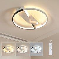 Pheashine Dimmable LED Ceiling Light 42W with Remote in Black