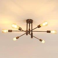 Pheashine Antique Bronze Ceiling Light Industrial Flush Mount