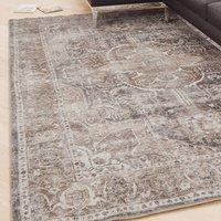 Kukoon Vintage Beige Soft Chenille Washable Living Room Area Rug in Taupe | Size: 60 cm x 240 cm