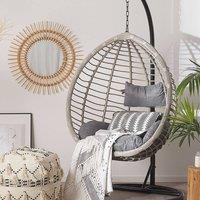 Wyld and Coco Horizon Hanging Chair Stand - Black Powder-Coated Steel with Chain