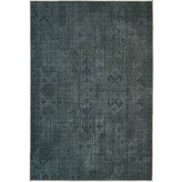Kukoon Green Aztec Tribal Washable & Non Slip Distressed Living Room Area Rug | Size: 120 cm x 170 cm