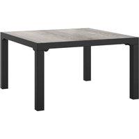 Berkfield Home Garden Coffee Table Grey 55x55x31 cm DPC & Steel | Size: 55 x 55 x 31 cm