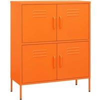 Berkfield Home Storage Cabinet Orange 80x35x101.5 cm Steel