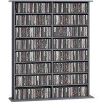 EONLION CD Storage Unit DVD Tower Blu-ray Storage Shelf in Grey | Size: 100 cm