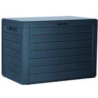 Kelvenix Garden Storage Box Deck Chest 190L in Dark Grey | Size: 0.6m2