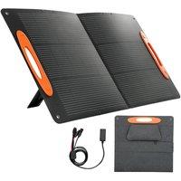 SPETLEK 100W Portable Solar Panel Foldable Solar Charger USB-A USB-C in Black | Size: 10000mm x 520mm