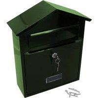 SPETLEK Letter Post Mail Box Metal Green Wall