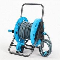 SPETLEK 190CM Hose Reel Trolley Freestanding Empty Cart in Blue | Size: 100g