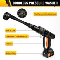 SPETLEK High Pressure Car Washer Portable Water Cleaning in Black | Size: 100 cm x 100 cm