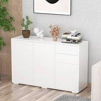 STILVORA Side Cabinet Storage with push-open White
