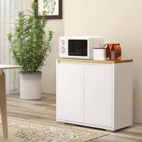 STILVORA Sideboard Storage Cabinet with Adjustable Shelf White