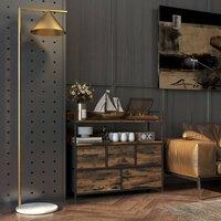 STILVORA Chest of Drawers with fabric drawers Rustic Brown