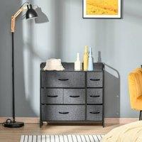 STILVORA Chest of Drawers with 7 Drawers Grey