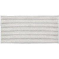 Blomus ARTO Bath Towel with Narrow Stripes 70 x 140 cm - Micro Chip/Tan in Light Grey