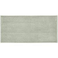 Blomus ARTO Bath Towel with Narrow Stripes - Desert Sage/Agave Green in Dark Green
