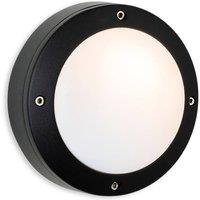 Netlighting Nova Wall Light Black with White Polycarbonate Diffuser IP44