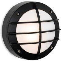 Netlighting Nova Wall Light Black with White Polycarbonate Diffuser IP44