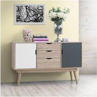 Timber Art Design Alford Sideboard 2 Doors 3 Drawers Storage Cabinet Cupboard