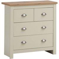 Timber Art Design Lisbon Bedroom Chest of Drawers 4 Drawer Storage Cabinet Furniture in Cream