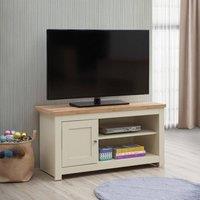 Timber Art Design Lisbon TV Unit Stand Media 1 Door & Open Shelf in Cream