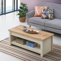 Timber Art Design Lisbon Lift Up Coffee Table in Cream