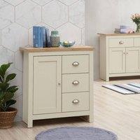 Timber Art Design Lisbon 1 Door 3 Drawer Storage Cabinet Sideboard in Cream