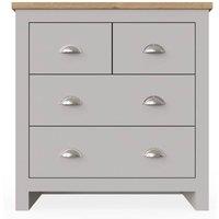 Timber Art Design Lisbon Bedroom Chest of Drawers 4 Drawer Storage Cabinet Furniture in Light Grey