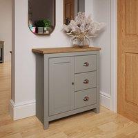 Timber Art Design Lisbon 1 Door 3 Drawer Storage Cabinet Sideboard in Light Grey