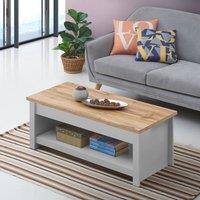 Timber Art Design Lisbon Lift Up Coffee Table in Light Grey