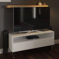 Timber Art Design TV Cabinet with 2 Drawers White