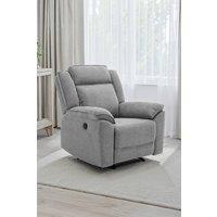 More4Homes Skye Linen Electric Recliner Chair in Grey | Size: 1 Seater