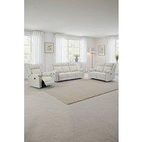 More4Homes Skye 3+2+1 Linen Electric Recliner Sofa Set in Beige