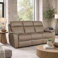 Aspire Kingsmere 3 Seater Power Recliner Sofa in Real Leather in Brown