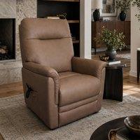Aspire Dual Motor Power Riser Recliner Armchair (1 Seater) in Tan