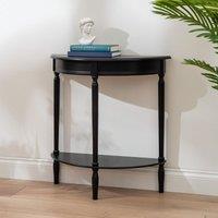 Scottish Everlastings Ltd Black Half Round Table