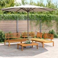 Berkfield Home 4 Piece Garden Pallet Sofa Set Solid Wood Acacia in Brown