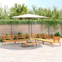 Berkfield Home 6 Piece Garden Pallet Sofa Set Solid Wood Acacia in Brown