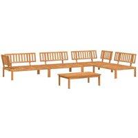 Berkfield Home 5 Piece Garden Pallet Sofa Set Solid Wood Acacia in Brown