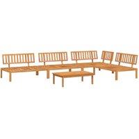 Berkfield Home 5 Piece Garden Pallet Sofa Set Solid Wood Acacia in Brown