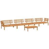 Berkfield Home 5 Piece Garden Pallet Sofa Set Solid Wood Acacia in Brown