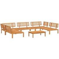 Berkfield Home 6 Piece Garden Pallet Sofa Set Solid Wood Acacia in Brown
