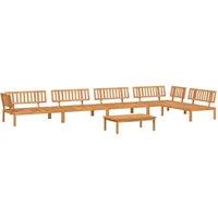 Berkfield Home 6 Piece Garden Pallet Sofa Set Solid Wood Acacia in Brown