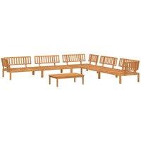 Berkfield Home 6 Piece Garden Pallet Sofa Set Solid Wood Acacia in Brown