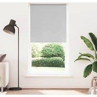 Berkfield Home Roller Blind Blackout Coffee 135x150 cm Fabric Width 131.6 cm Pol in Grey