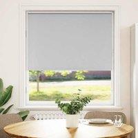 Berkfield Home Roller Blind Blackout Off-White 40x150 cm Fabric Width 35.7 cm Po in Grey