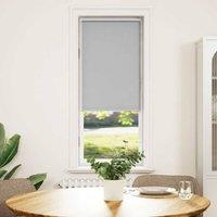 Berkfield Home Roller Blind Blackout Light Grey 110x210 cm Fabric Width 105.7 cm