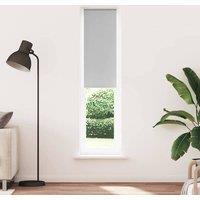 Berkfield Home Roller Blind Blackout Off-White 135x130 cm Fabric Width 131.6 cm in Grey